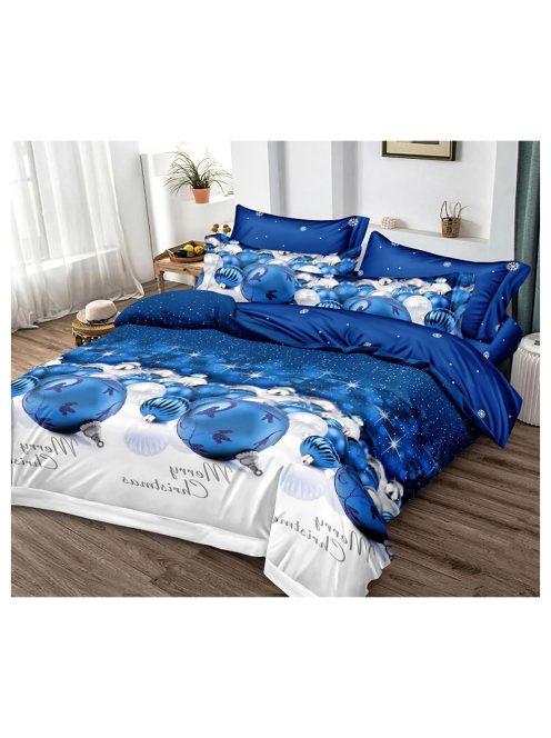 Božična dvostranska posteljnina (vzmetnica 120/200) MarketVarna, 4 deli - Model V10897