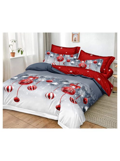 Božična dvostranska posteljnina (vzmetnica 120/200) MarketVarna, 4 deli - Model V10910