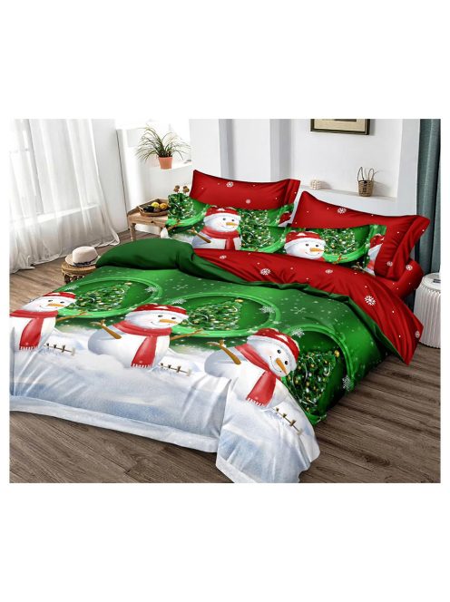 Božična dvostranska posteljnina (vzmetnica 120/200) MarketVarna, 4 deli - Model V10911