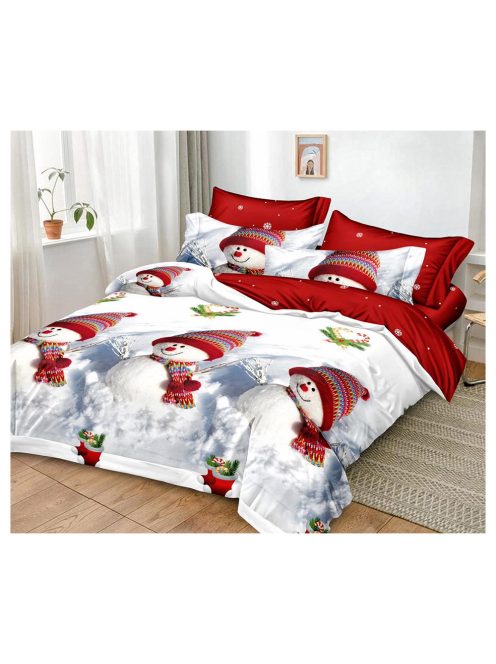 Božična dvostranska posteljnina (vzmetnica 120/200) MarketVarna, 4 deli - Model V10912